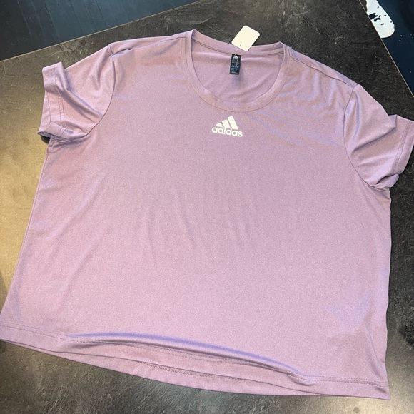 adidas Purple Dri Fit Tee - Picture 3 of 9
